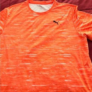 Puma Bright Orange Performance Tee